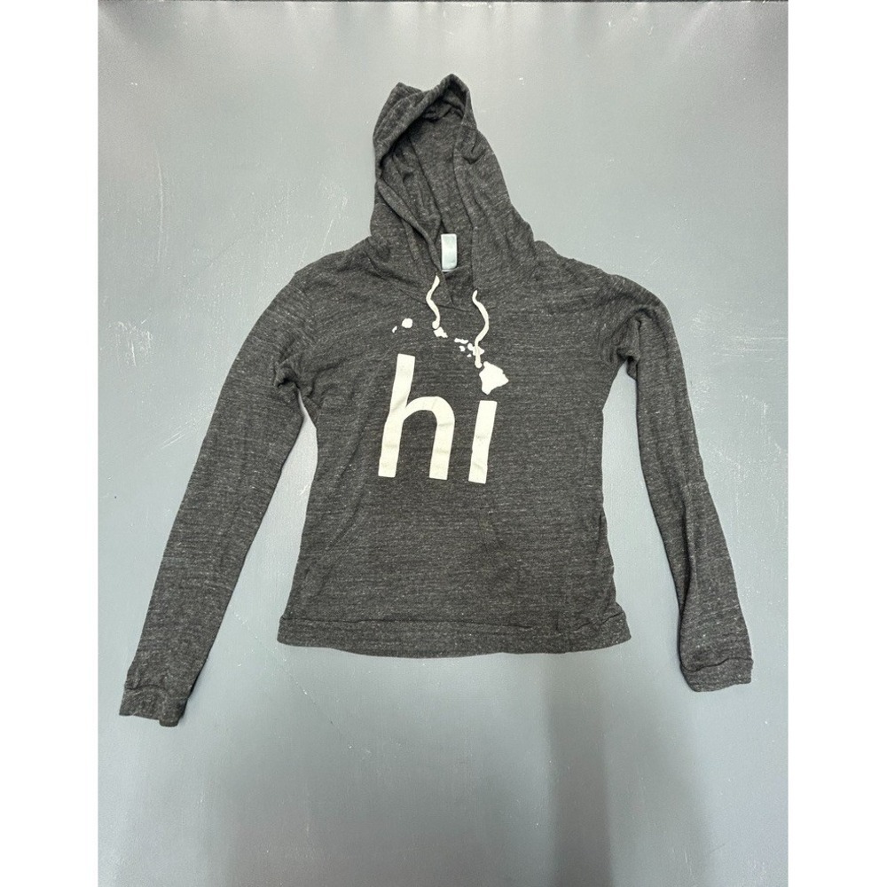 Alternative Gray 'hi' Hoodie Sweatshirt
